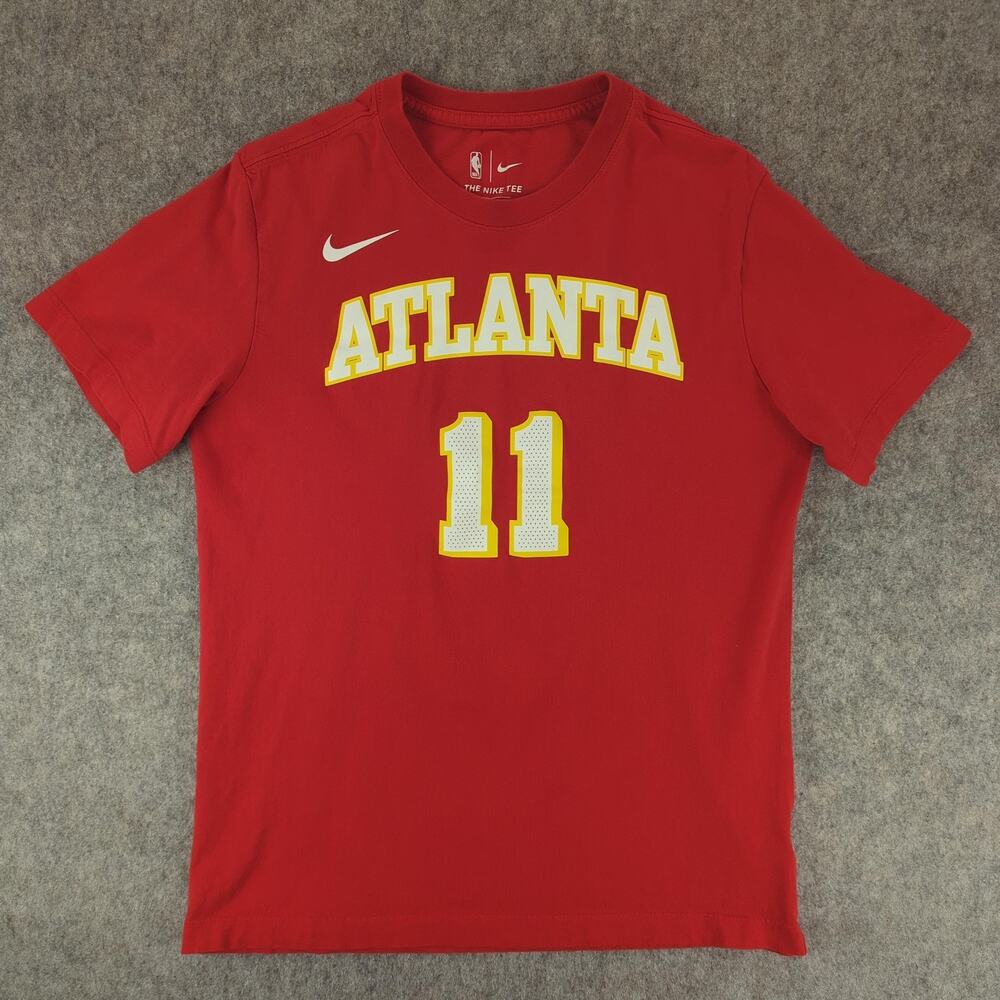 Atlanta Hawks Shirt Mens Medium Red NBA Basketball Trae Young 11 Nike Tee